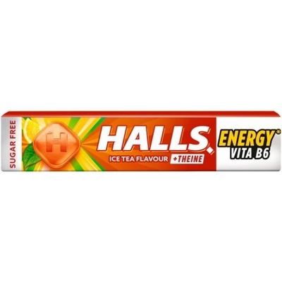 Halls Ice Tea + Theine Vita B6 bonbóny ledový čaj 32 g