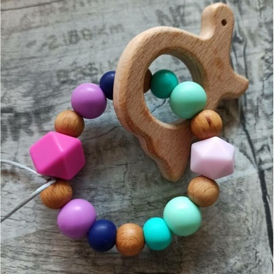 Argia beads přírodní kousátko želva S1954