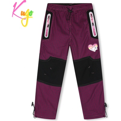 Kugo C7771 Dívčí zateplené outdoorové kalhoty fialovorůžová