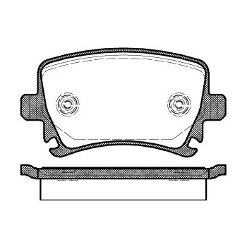 Sada brzdových platničiek kotúčovej brzdy REMSA 1031.00