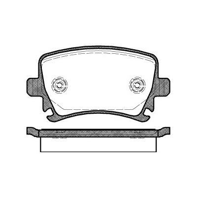 Sada brzdových platničiek kotúčovej brzdy REMSA 1031.00