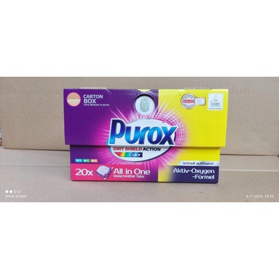 Purox Color práškové kapsule na pranie 20 PD