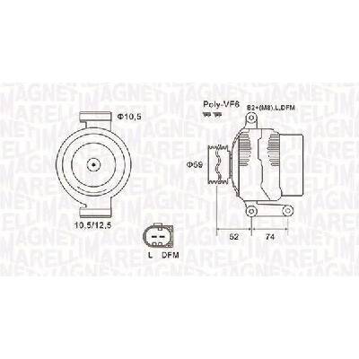 Generátor MAGNETI MARELLI 063731928010