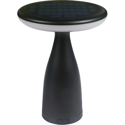 СОЛАРНА НАСТОЛНА ЛАМПА 5w ip65, ЧЕРЕН (98sol319)