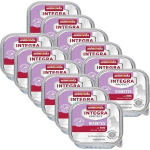 Animonda Integra Protect Cat Diabetes - говеждо 12 x 100 г