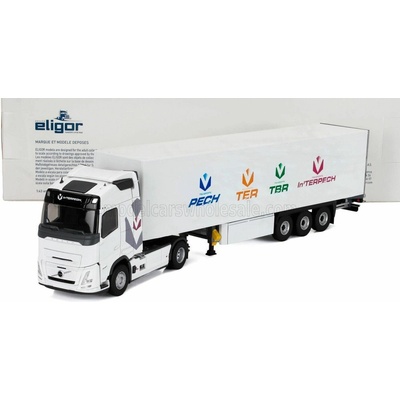ELIGOR VOLVO FH AERO TRUCK CASSONATO INTERPECH TRANSPORTS 2024 WHITE 1:43