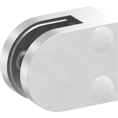 Feldmann 3000-V4A - nerezový držiak skla na rovinu - model 30, AISI 316 brus, pro nerezové zábradlí