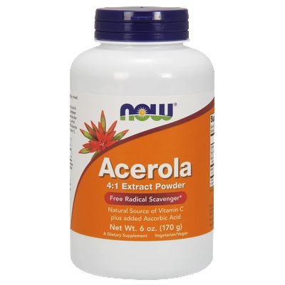 NOW НАУ ФУДС АЦЕРОЛА ПРАХ 170 ГР. /now acerola extract powder 170gr