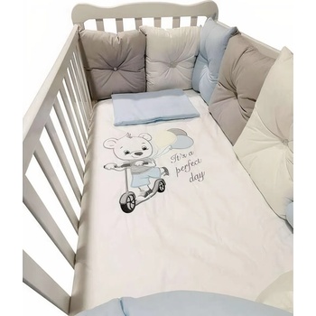 Bambino Casa Луксозен спален комплект Bambino Casa - Pillows blu, 12 части (3538)