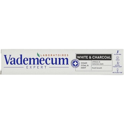 Vademecum ProLine White & Charcoal zubná pasta s bieliacim účinkom 75 ml