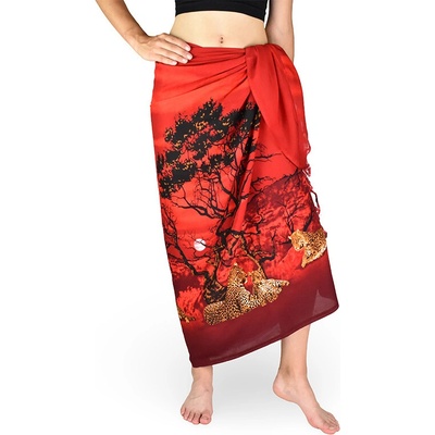 Sarong Pareo REN savana červená