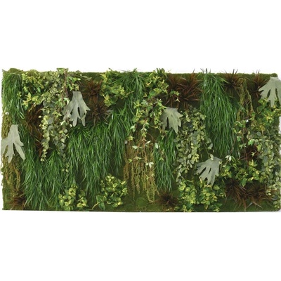 Luxusní umělá zelená stěna CASCADE GREEN WALL PLANT, 130cmx260cm