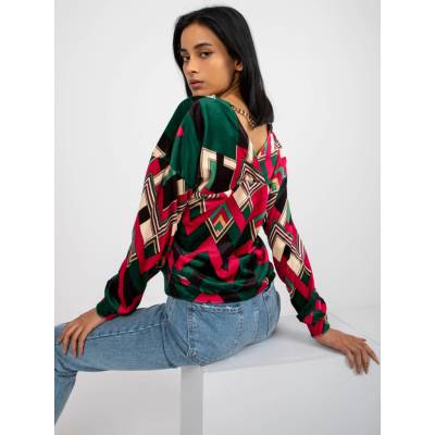 Blouse DHJ-BZ-6550-4.40-dark green Italy Moda