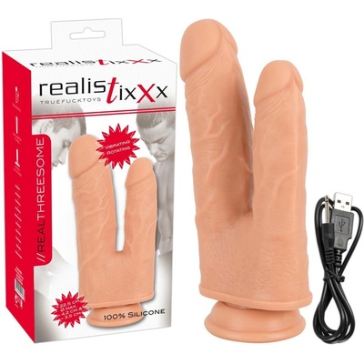 You2Toys Realistixxx Real Threesome Vibrační Dildo