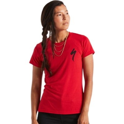 Dámske tričko Specialized Women's S Logo Tee SS červená
