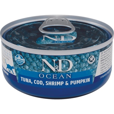 N&D Cat Ocean Kitten Tuna & Cod & Shrimp & Pumpkin 70 g