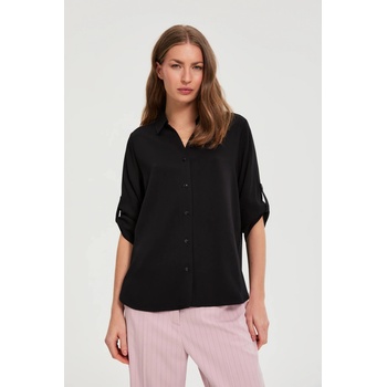 Moodo Черна вискозна риза Moodo Moodo | Cheren | ЖЕНИ | XS