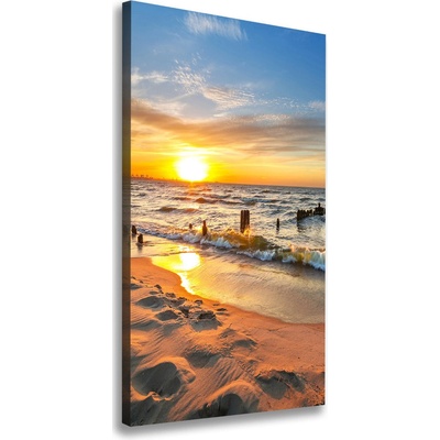 Vertikálny foto obraz na plátne Západ slnka mora 50x100 cm