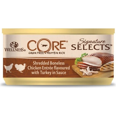 Wellness Core Signature Selects Kuracie kúsky s morkou v omáčke 79 g