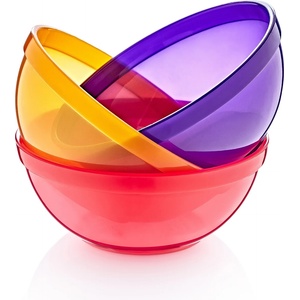BabyJem Комплект цветни купички BabyJem - За момиче, 3 части (546)