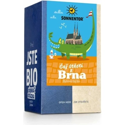 Sonnentor Čaj štěstí z Brna bio 27 g porc. dvoukomorový balení 6 ks