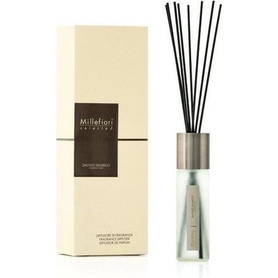 Millefiori Milano Sklenený difuzér Selected Smoked Bamboo 100 ml