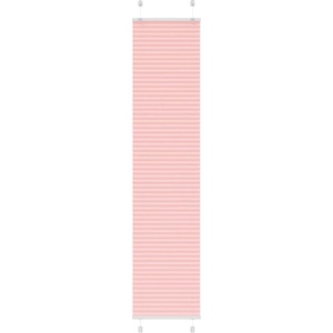 vidaXL Плисирана щора, розова, 45x200 см, ширина на плата 44, 4 см, полиестер (4015455)