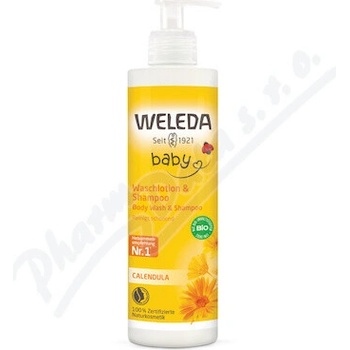 Weleda baby Měsíčkový mycí krém a šampon 400 ml