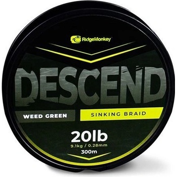 RidgeMonkey Šnúra Descend Sinking Braid 300m 0,35mm 30lb