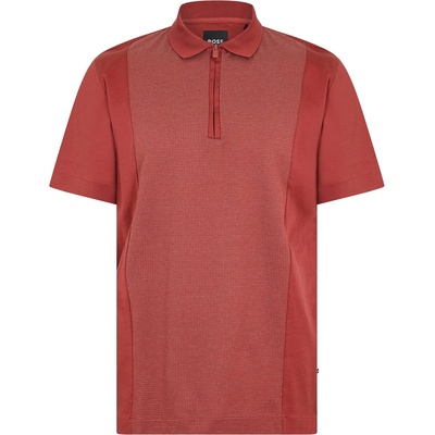 Boss Блуза с яка Boss Men's Paras Short Sleeve Polo Shirt - Open Brown