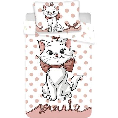 Jerry Fabrics obliečky Marie Cat Dots 02 100 x 135 cm 40 x 60 cm