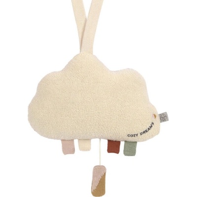 Lässig Babies hudobná hračka Knitted Musical Little Universe Cloud milky/powder pink