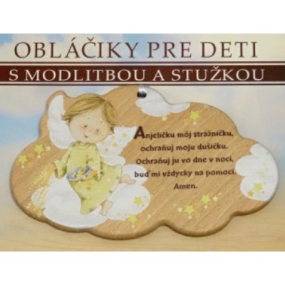 Drevený obláčik s modlitbou (CLD-2)