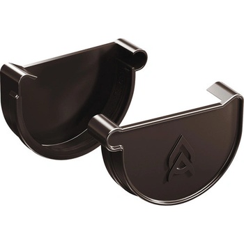 Precit Roof Čelo pre odkvapový žľab Ø 75 mm plast pravé hnedé