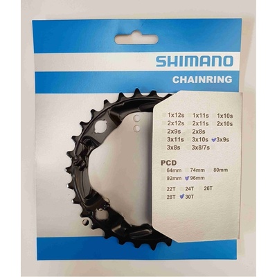 Převodník Shimano Alivio FCM4000 30z 3x9 black – Zboží Dáma