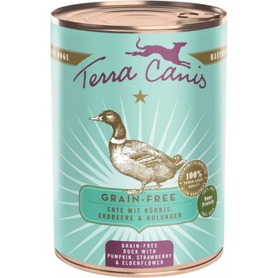 Terra Canis Grain Free Kachna s dýní jahodami & černým bezem 6 x 400 g