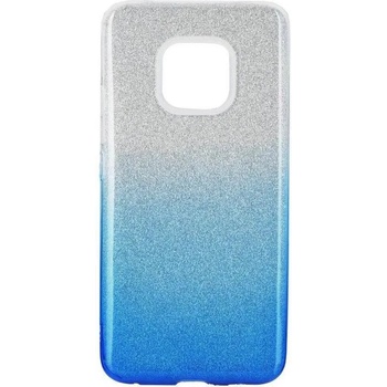 Forcell Блестящ Силиконов Калъф за HUAWEI Mate 20 Pro, FORCELL Shining Case, Сребро/Син (5901737936622)