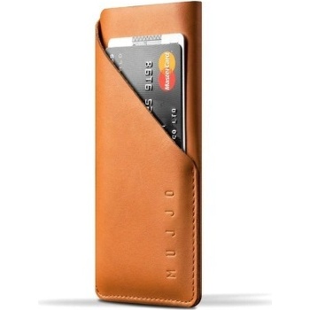 Pouzdro Mujjo kožené peněženkové iPhone 7 hnědé