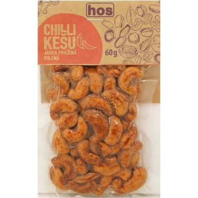 HOS Chilli kešu jádra pražená solená 60 g