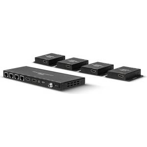 Lindy Разклонител удължител 4 порта HDMI 4k30Hz и IR, изходящ контур, 70 м 38155 (38155)