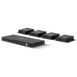 Lindy Разклонител удължител 4 порта HDMI 4k30Hz и IR, изходящ контур, 70 м 38155 (38155)