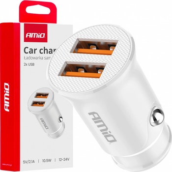 Amio Nabíječka do auta 2x USB-A 2.1A 12/24V