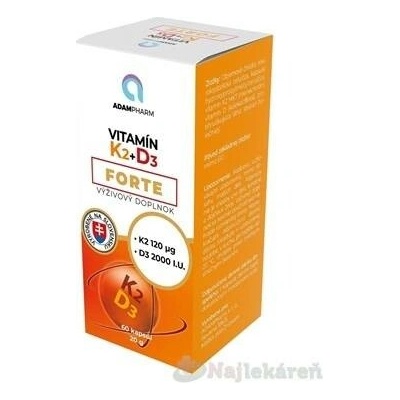 ADAMPharm VitaminK2+D3 Forte 60 kapslí