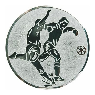 D2-A2/S Emblém pr.50mm FUTBAL striebro 5 cm