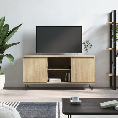 vidaXL ТВ шкаф, сонома дъб, 104x35x50 см, инженерно дърво (827015)