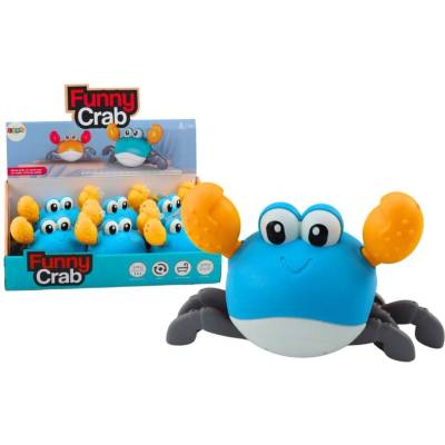 Leantoys Hračka do vane naťahovací krab chodí pláva