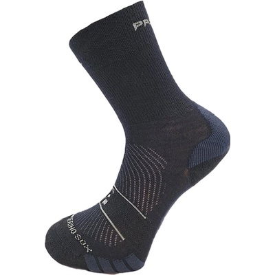 PROGRESS TREKKING MERINO SOX Čierna Biela