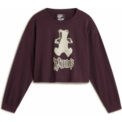 VANS LIL BEAR RELAX CROP LS TEE Dark Port
