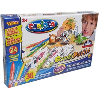 Image 1 of Кариока Carioca Детски комплект за оцветяване carioca и пъзел 2 в 1