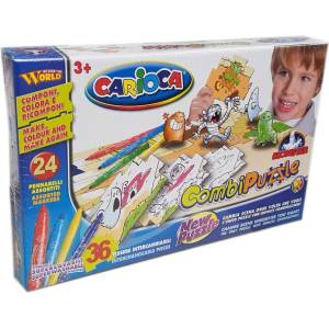 Кариока Carioca Детски комплект за оцветяване carioca и пъзел 2 в 1